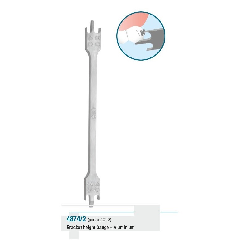 Bracket height Gauge – Aluminium, slot 22