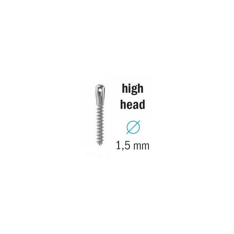 orthodontic mini implants D1,5 mm, standard with high head