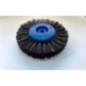Lab brush for polishing, 4 rows, black hair - 8 cm