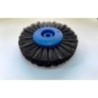 Lab brush for polishing, 4 rows, black hair - 8 cm