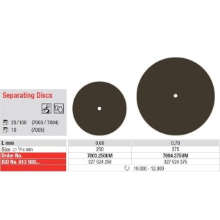Separating synthetic disc, medium grit for sprues - 1 pc.