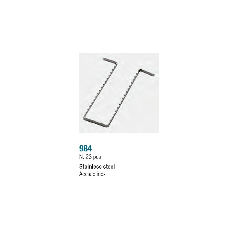 Stainless steel grid for instruments - 23 pcs.