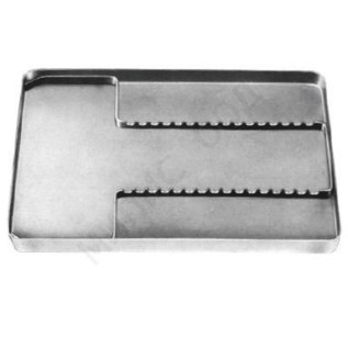 Stainless steel tray, solid (284 х 187 х 29)mm