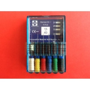 Stainless Steel K File 21 mm - box of 6 pcs.