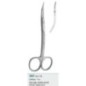 Surgical scissors double curved, saw edge "Goldman-Fox" - 130 mm