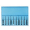 Round steel burs, pack of 10 pcs.
