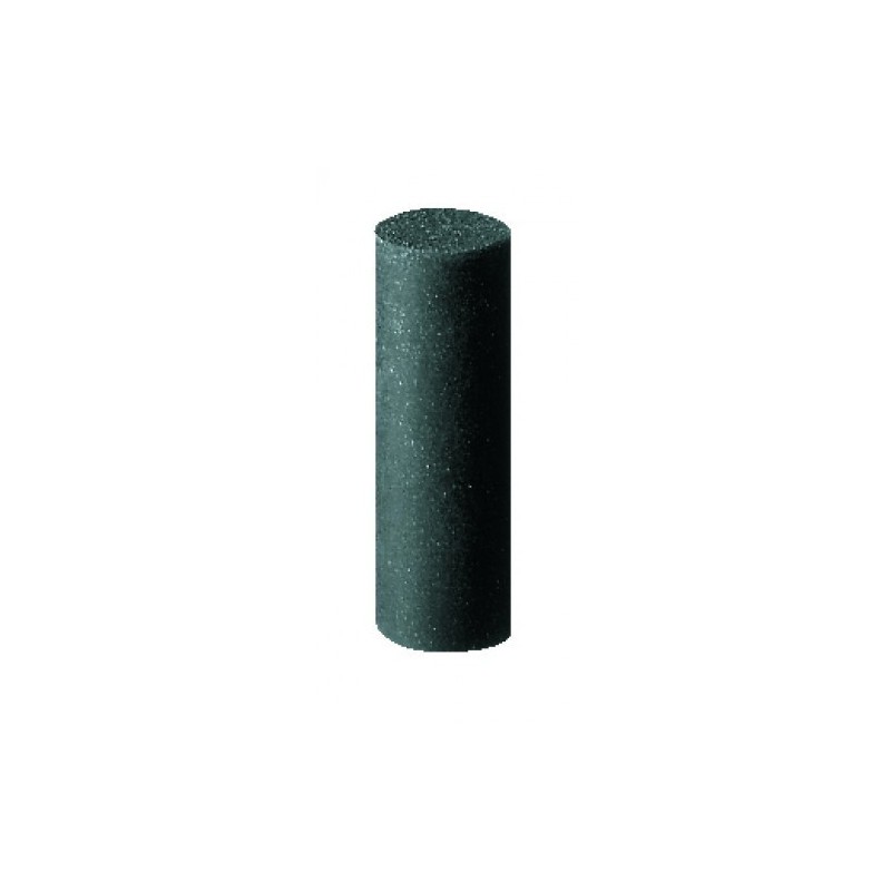Silicone polisher "UNIVERSAL BLACK" for precious metals - medium coarse cylinder (ø 7 x 20)mm