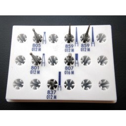 Set diamond burs (contra angle RA) CD in plastic stand - 6 pcs.