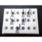 Set diamond burs (contra angle RA) CD in plastic stand - 6 pcs.