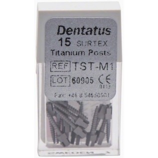 Classic root canal threaded titanium posts Surtex.