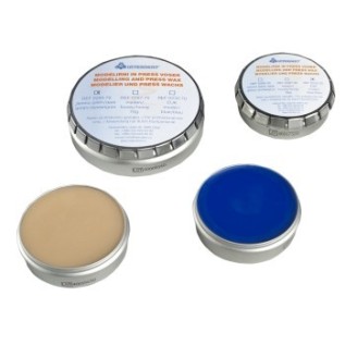 Modelling wax for crown and bridges, blue - box of 30 g