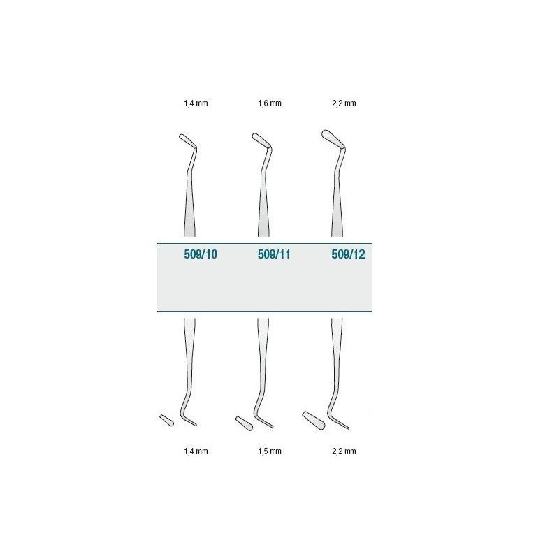 Modelling instrument - right, reversed spatula