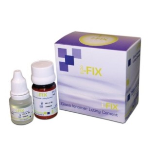 Glass ionomer luting cement.