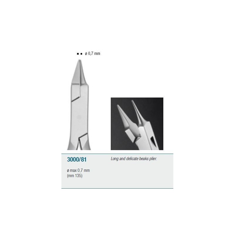 Long and delicate beaks plier - 135 мм