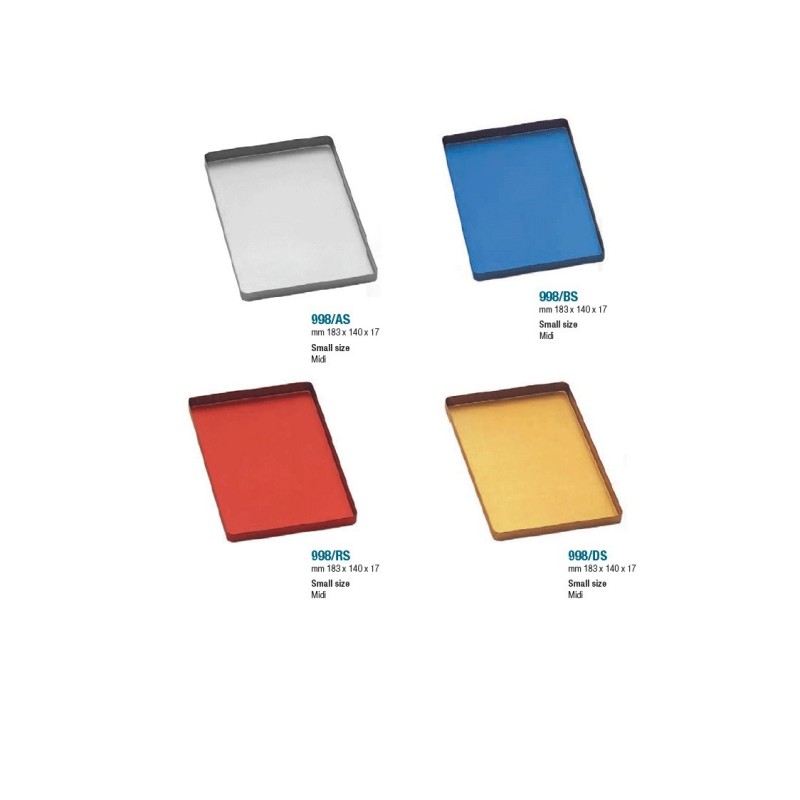Aluminium instruments holder, small colored - (183х140х17)mm