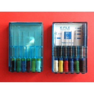 Stainless Steel K File 28 mm - box of 6 pcs.
