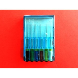 Stainless steel K-file 28 mm - box of 6 pcs.