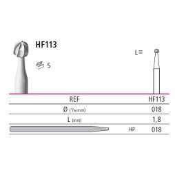Хирургична фреза - кръгла HF113 * 018