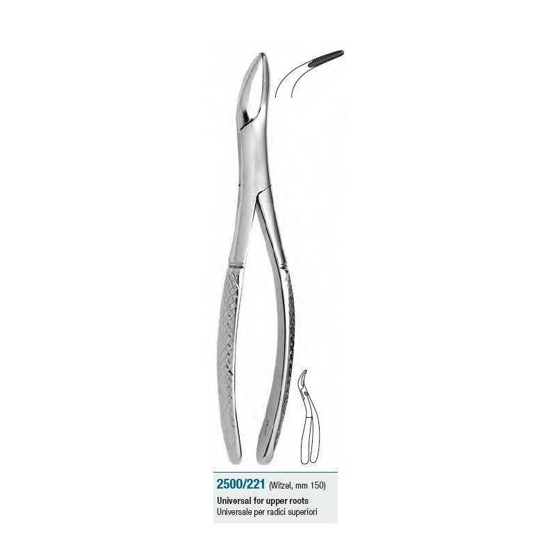 Extraction forceps for upper roots "Witzel", universal