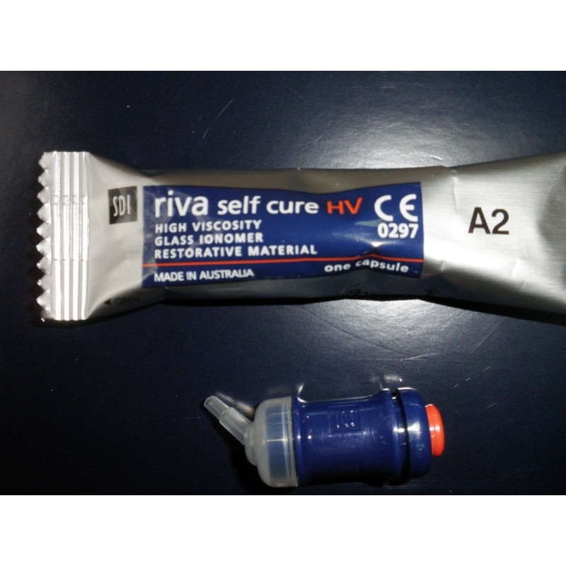 Glass ionomer restorative Riva Self Cure HV, capsule