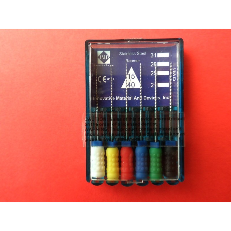Stainless steel Reamers 28 mm * Assorted (15 - 40) - box of 6 pcs.
