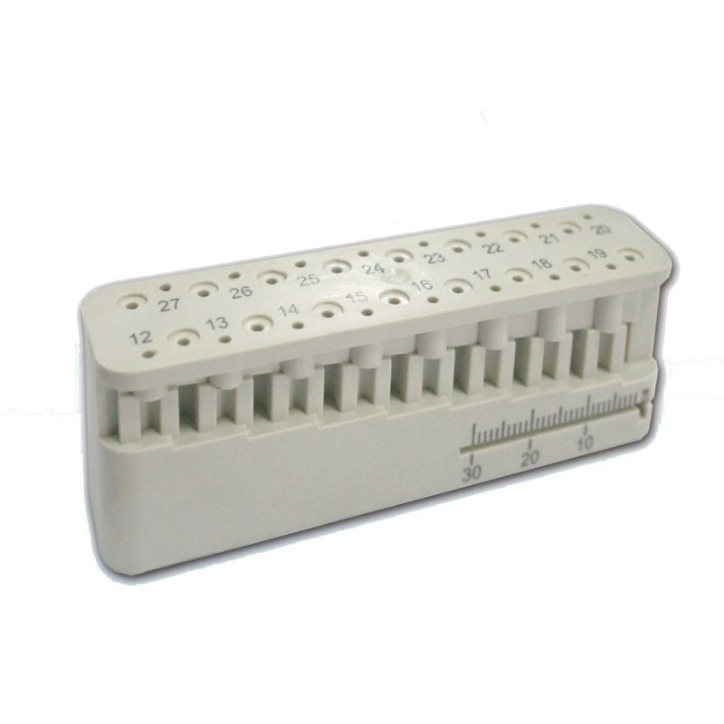 Endodontic measuring block - Endo block