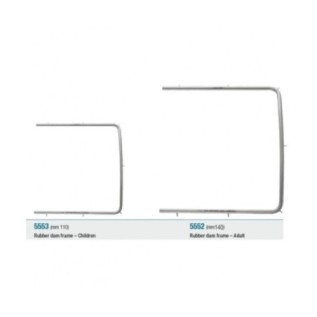 Rubber dam frame, metal