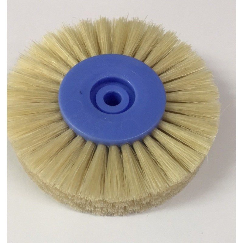 Polishing brush - white, four hair lines