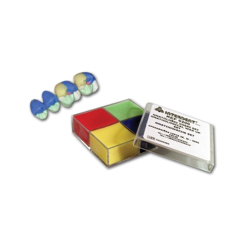 Gnathological set of waxes - 4 colors