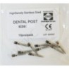 Stainless steel dental posts - pack of 10 pcs.