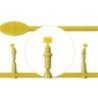 Try-in abutment for o-ring overdenture, implant D4.1 mm
