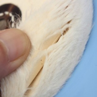 Polishing brush, white multilayer fabric for polishing motor