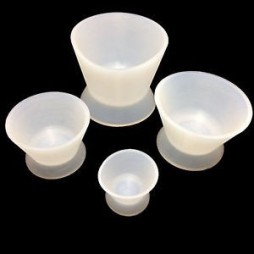 Silicone cup for mixing of alginates.