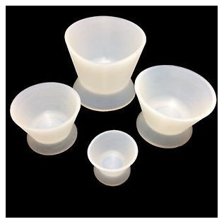 Silicone cup for mixing of alginates.