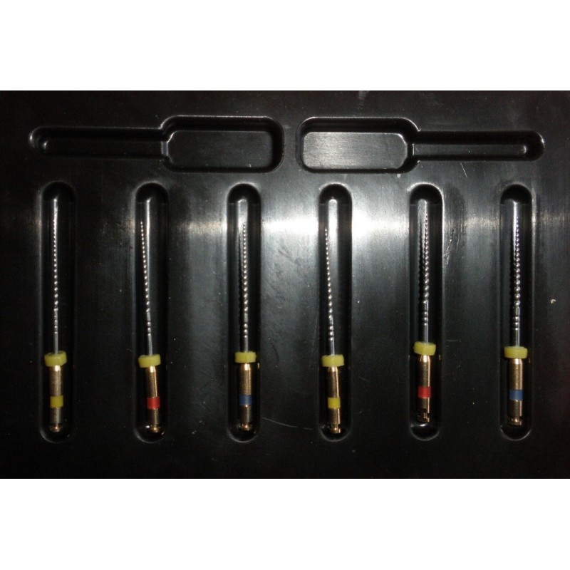 Engine Rotary K File 25 mm, taper (04, 06) * 20,25,30 (Assorted box of  6 pcs.)