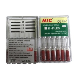 K - file st. steel 021mm * 006(Pink) - box of 6 pcs.