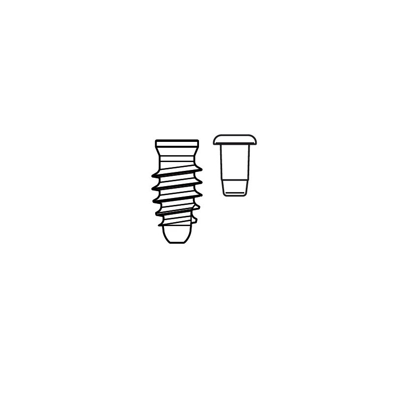 Dental implant "Max stability" D3,75 mm with cap Dental implant "Max stability" D3,75 mm with cap