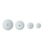 Silicone, white, coarse polisher "UNIVERSAL" - lens (RA)