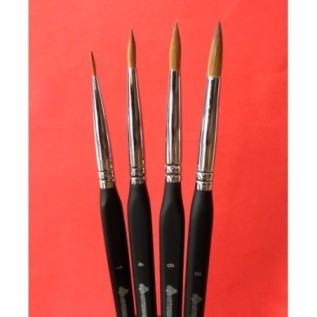 Natural marten hair Brush for ceramics "Kolinsky"
