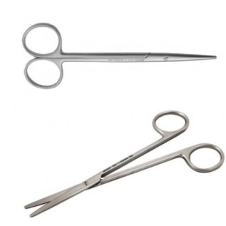 Surgical sciissors, straight "Metzenbaum"