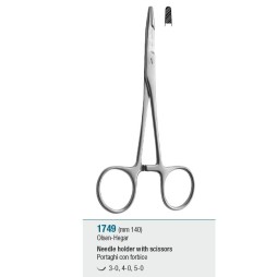 Needle holder with scissors "Olsen-Hegar" - 140 mm