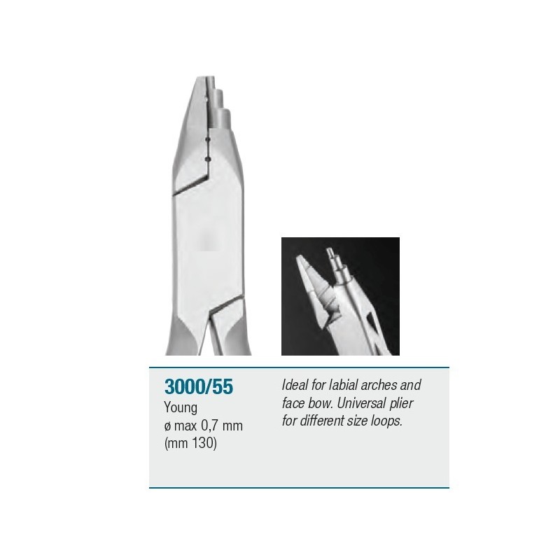 Universal plier for different type loops - 130 mm