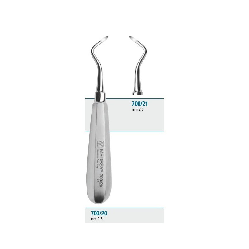 Root elevator lateral - 2,5 mm
