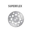 Diamond perforated disc "Superflex" - double coating, fine/red (ø 22 mm)