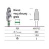 Tungsten carbide cutter green*1, (ø 6 mm) - HF6760