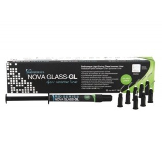 Glass-ionomer based light curing composite liner NovaGlass GL - syr 2 g