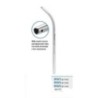 Metal suction tube with round corners
