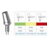 Pre-inclined 15° abutment, large platform