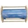 Dispenser for tissue bibs on roll (metal and plastic)