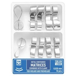 Metal contoured matrices
